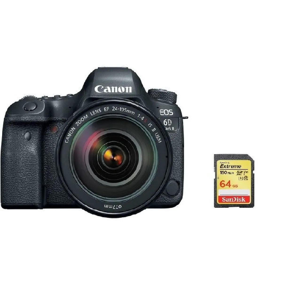 CANON EOS 6D II KIT EF 24-105MM F4L IS II USM + 64GB SD card