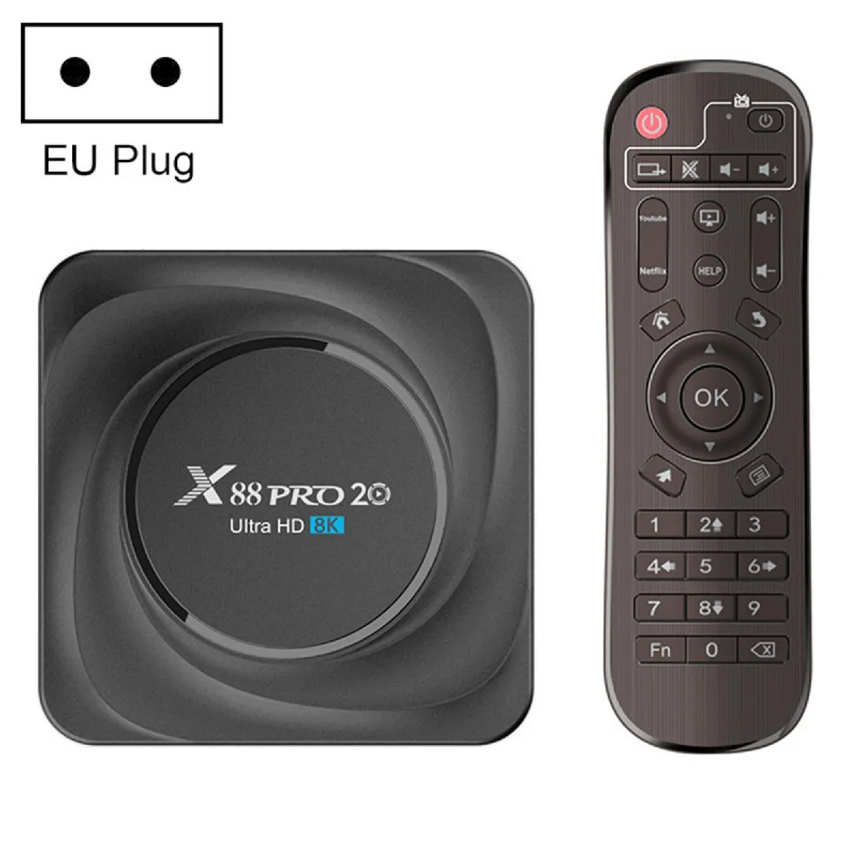 Box Android TV 4K Smart Media Player Dual WiFi Bluetooth YONIS