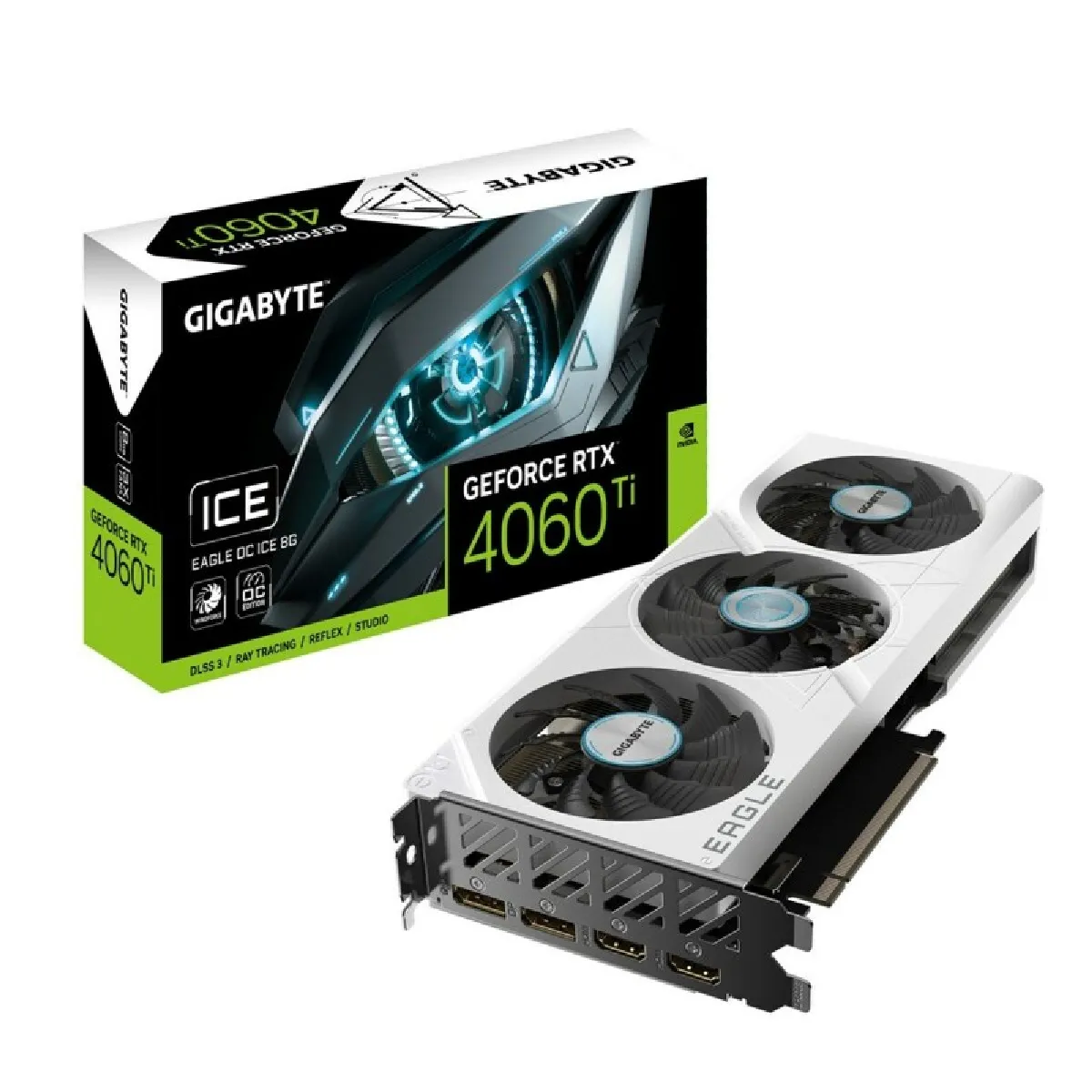 Carte Graphique Gigabyte GV-N406TEAGLEOC ICE-8GD Geforce RTX 4060 Ti 8 GB GDDR6