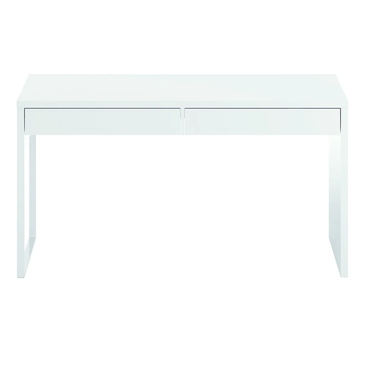 Bureau reversible avec tiroir coloris Blanc Artic - 75 x 138 x 50 cm -PEGANE-