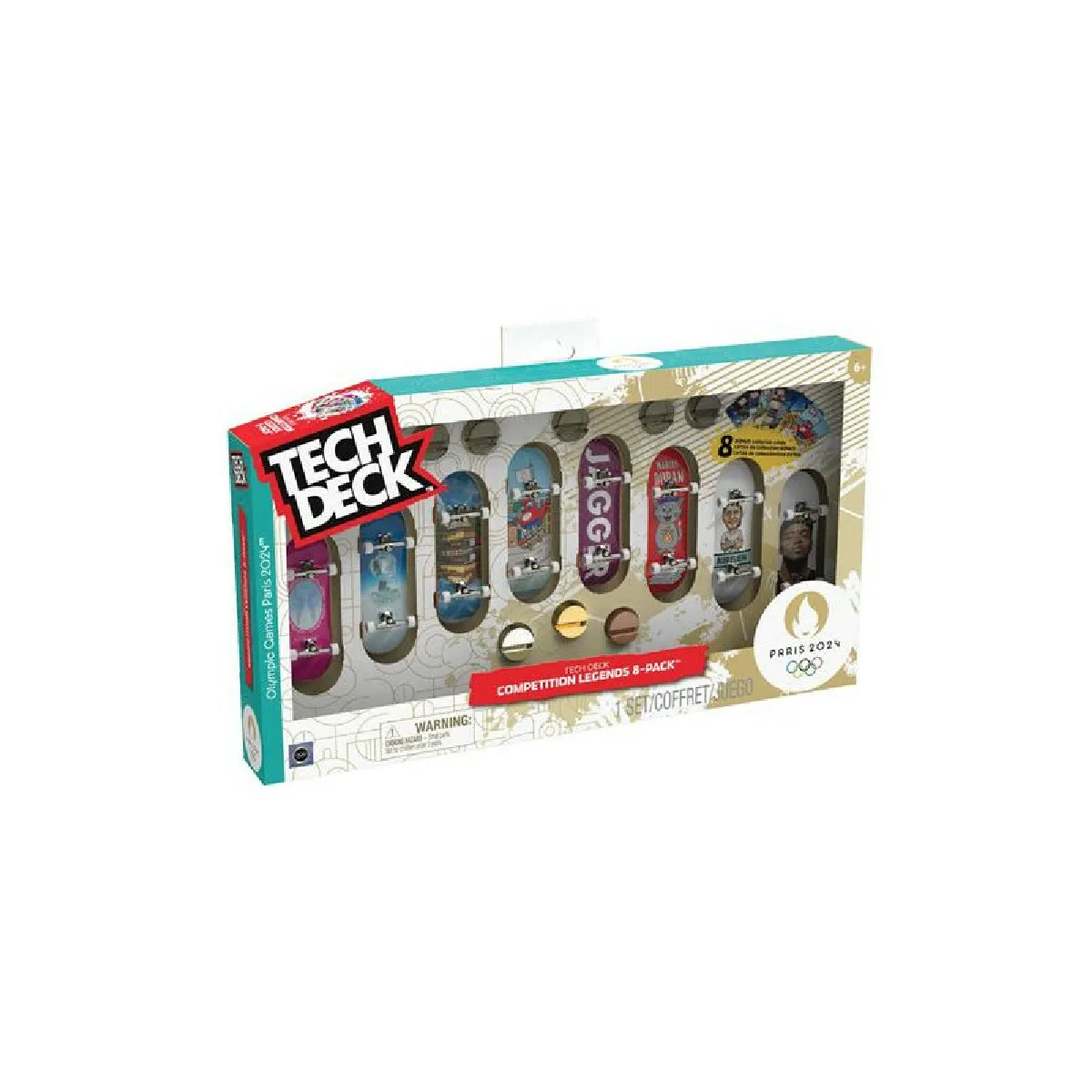 Coffret Jeux Olympiques Paris 2024 Tech Deck 8 Finger Skates