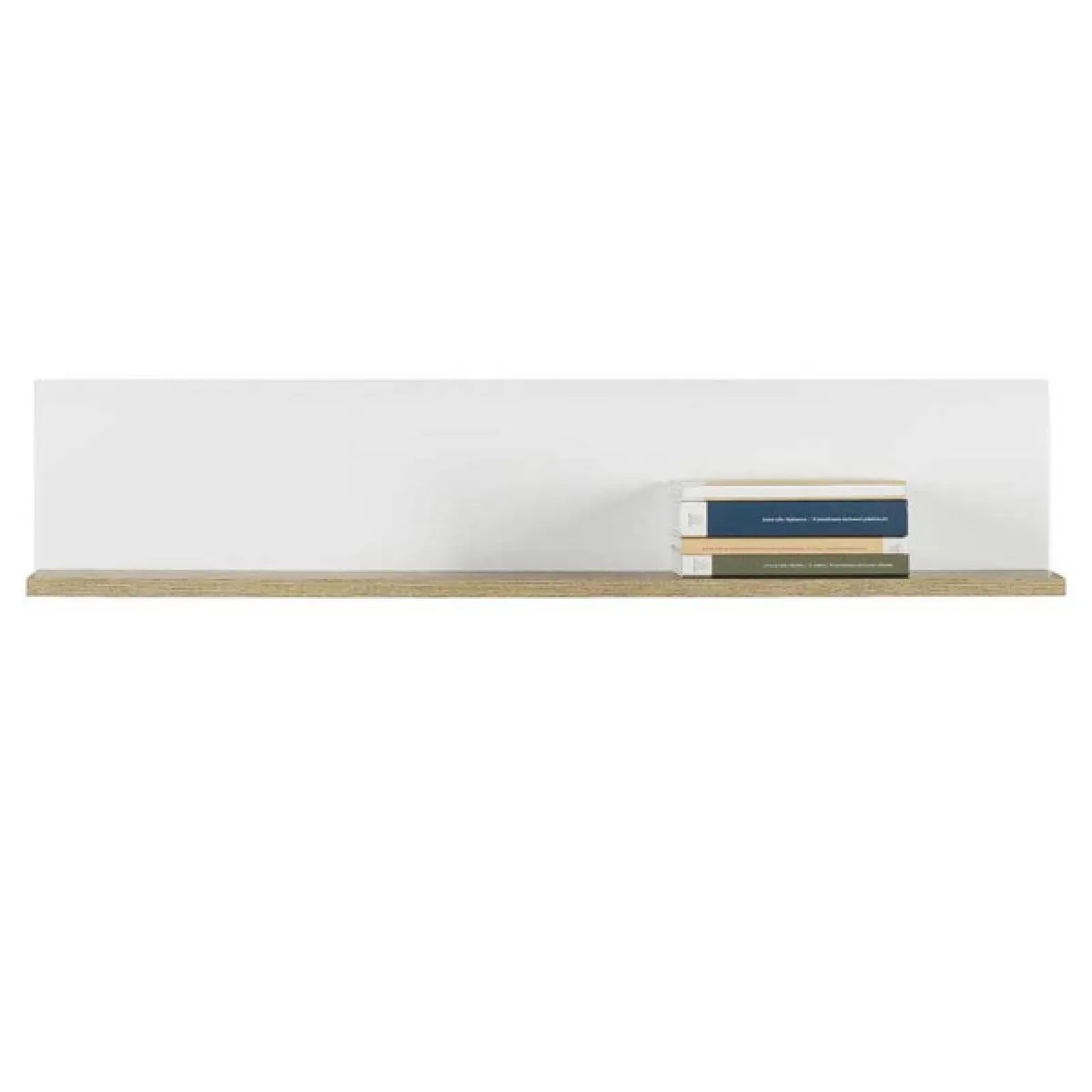 Étagère suspendue 100 cm Blanc/Chêne - KIELE