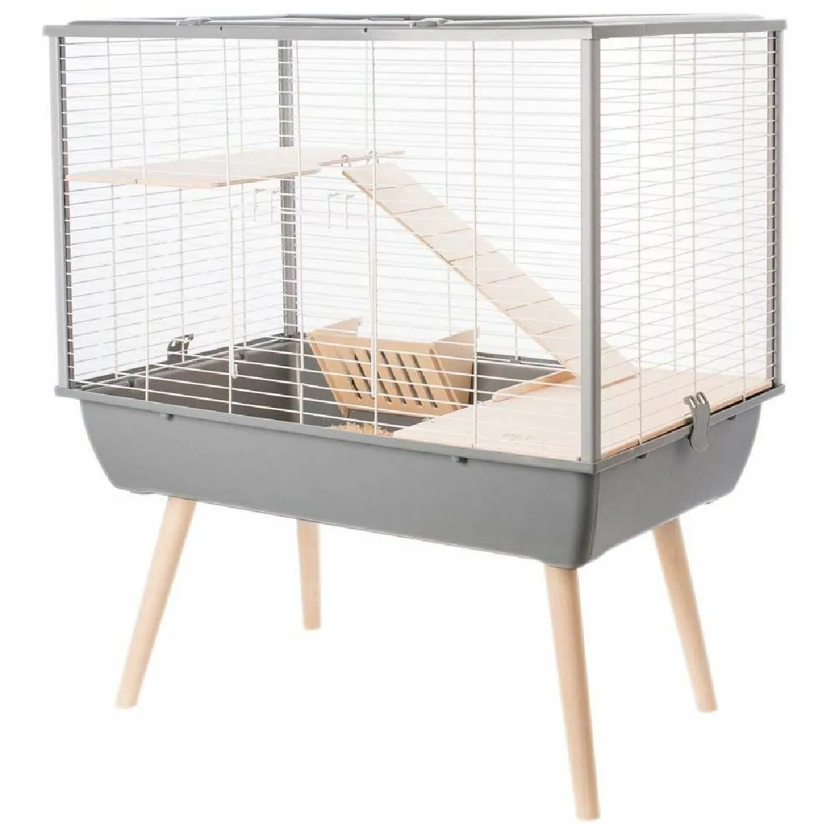 Cage Neo muky pour grands rongeurs 58 cm Gris.