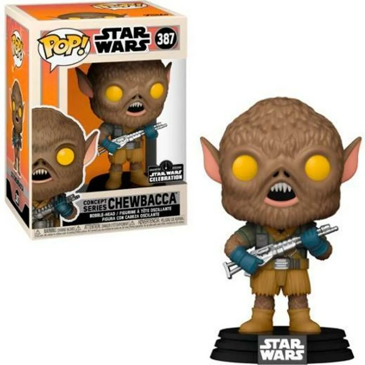 figurine-d-action-funko-pop-star-wars-concept-chewbacca-series-exclusive-nº-387-0889698493727