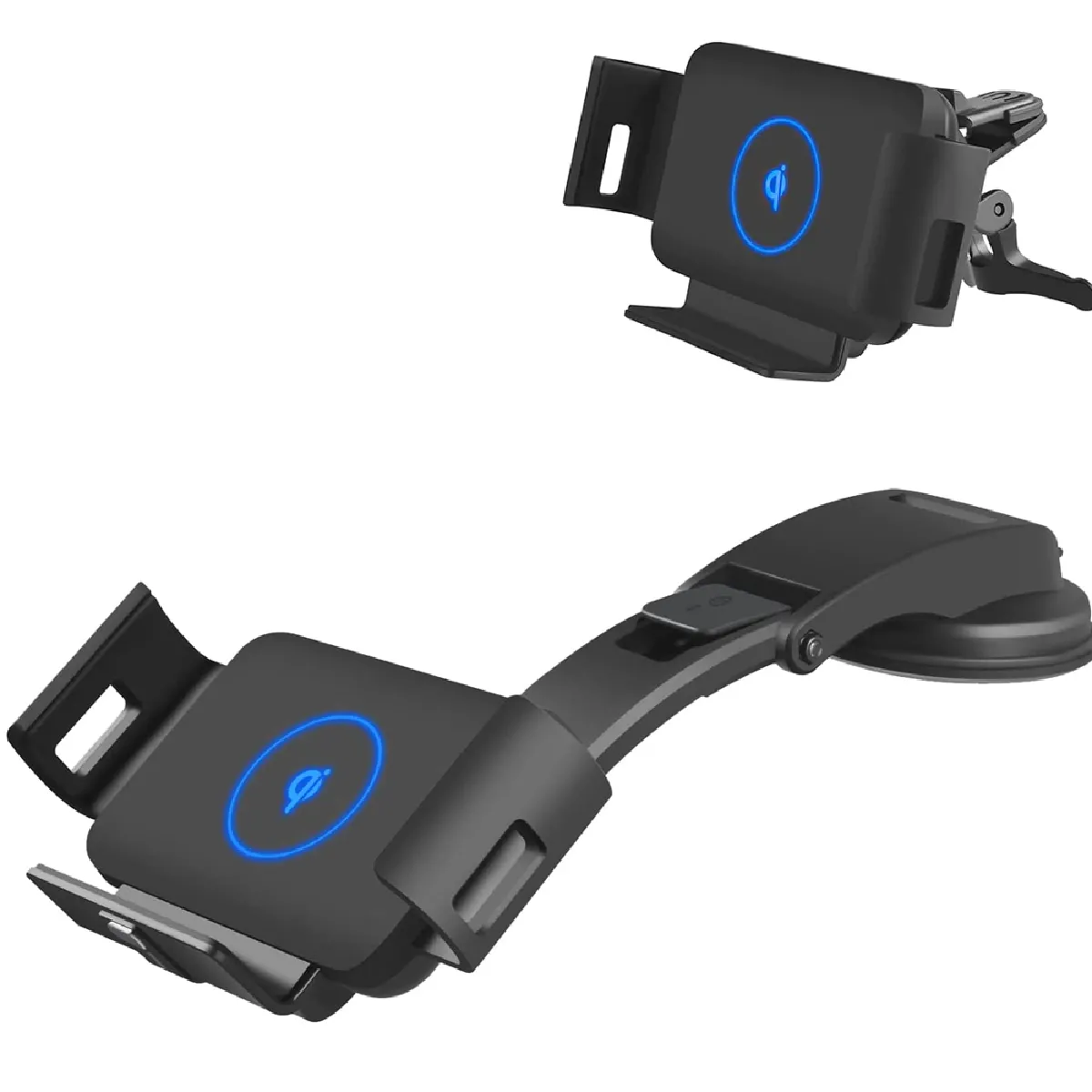 Support de chargeur de voiture sans fil, support de téléphone pour grille d'aération et tableau de bord, compatible avec Galaxy z Fold 3/2/1