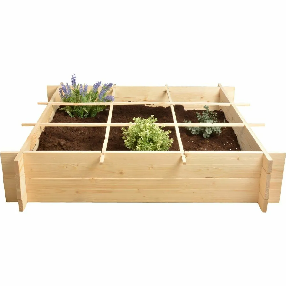 Carré potager en bois 1 mètre.