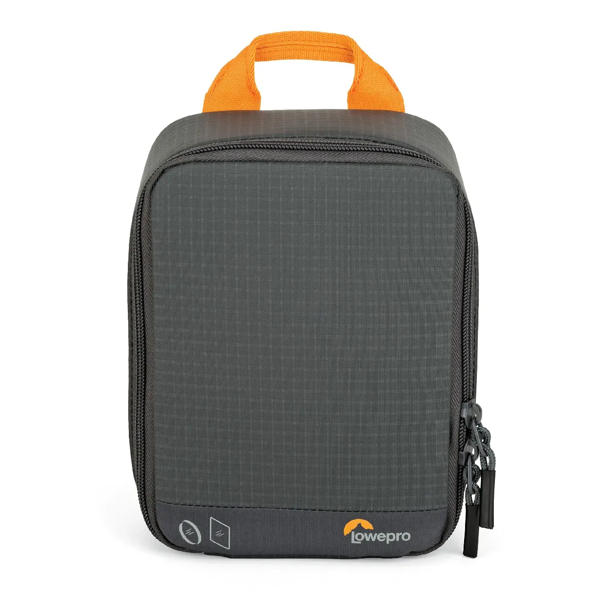 Lowepro Gearup Filter Pouch 100, Étui à Filtre pour Appareil Photo, Étui à Filtre avec 10 Filtres en Feuille, 2 Filtres Ronds, Support de Filtre, Étui à Carte Anti-Rayures, Tissus Recyclés, Gris