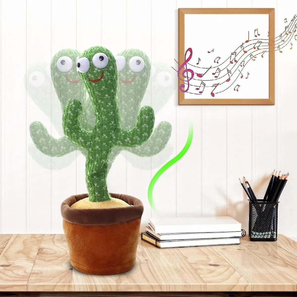 Jouet cactus danse électronique shake dance jouet avec la peluche dong - figurines et miniatures