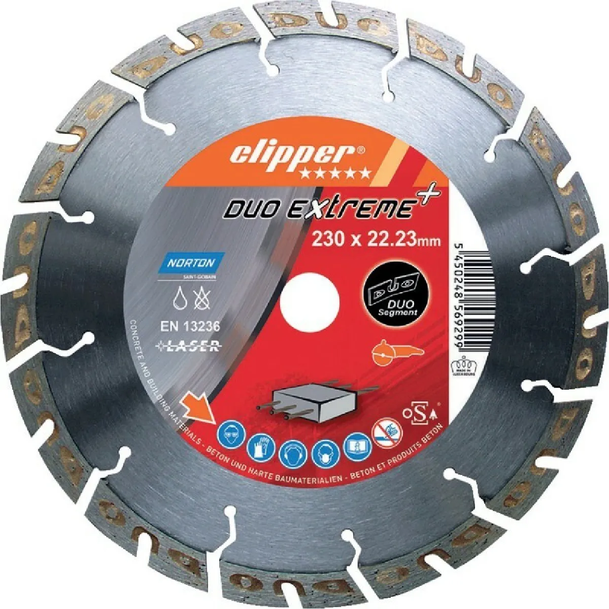 Disque diamant ClipperDuo Extreme+ 230x22,23mm