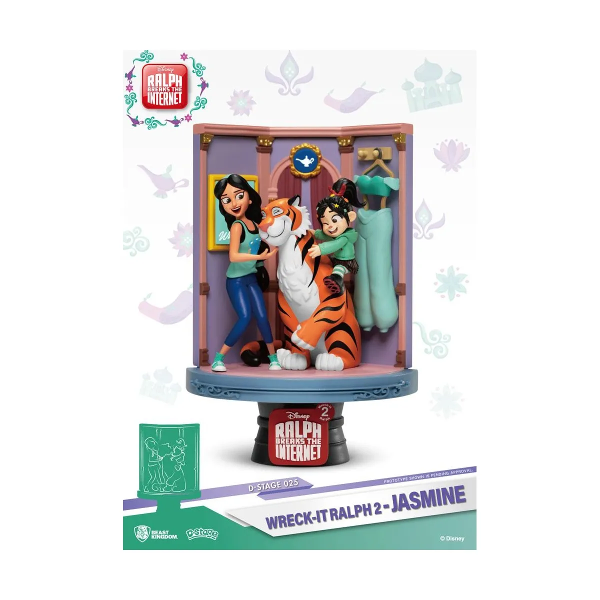 Ralph 2.0 - Diorama D-Stage Jasmine & Vanellope 15 cm