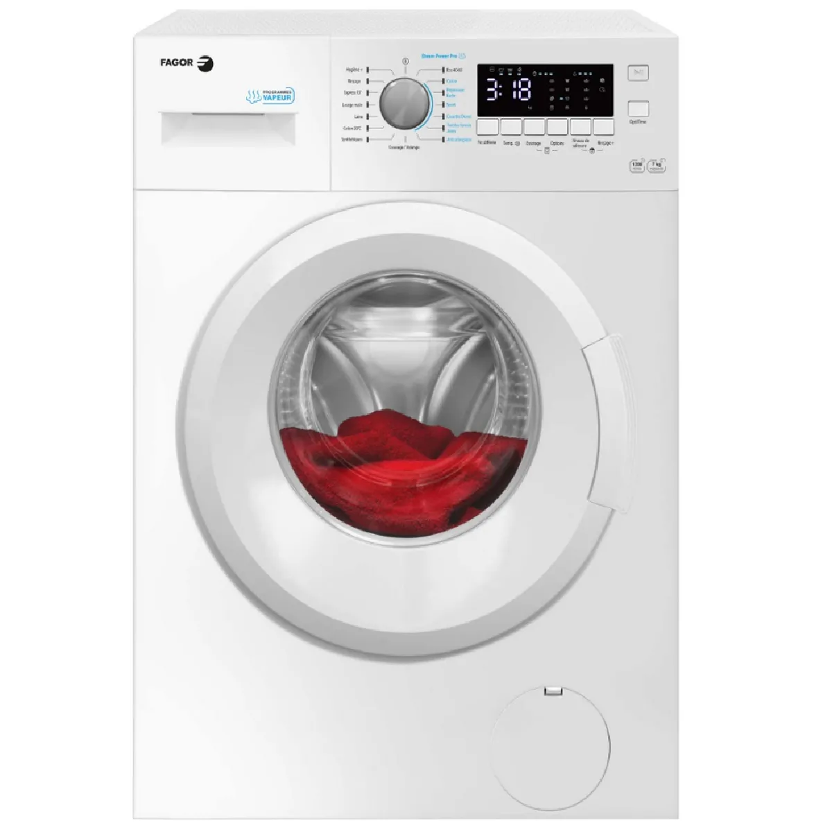 Lave-linge hublot 7kg 1200 tours/min blanc - fwm127w_2 - FAGOR