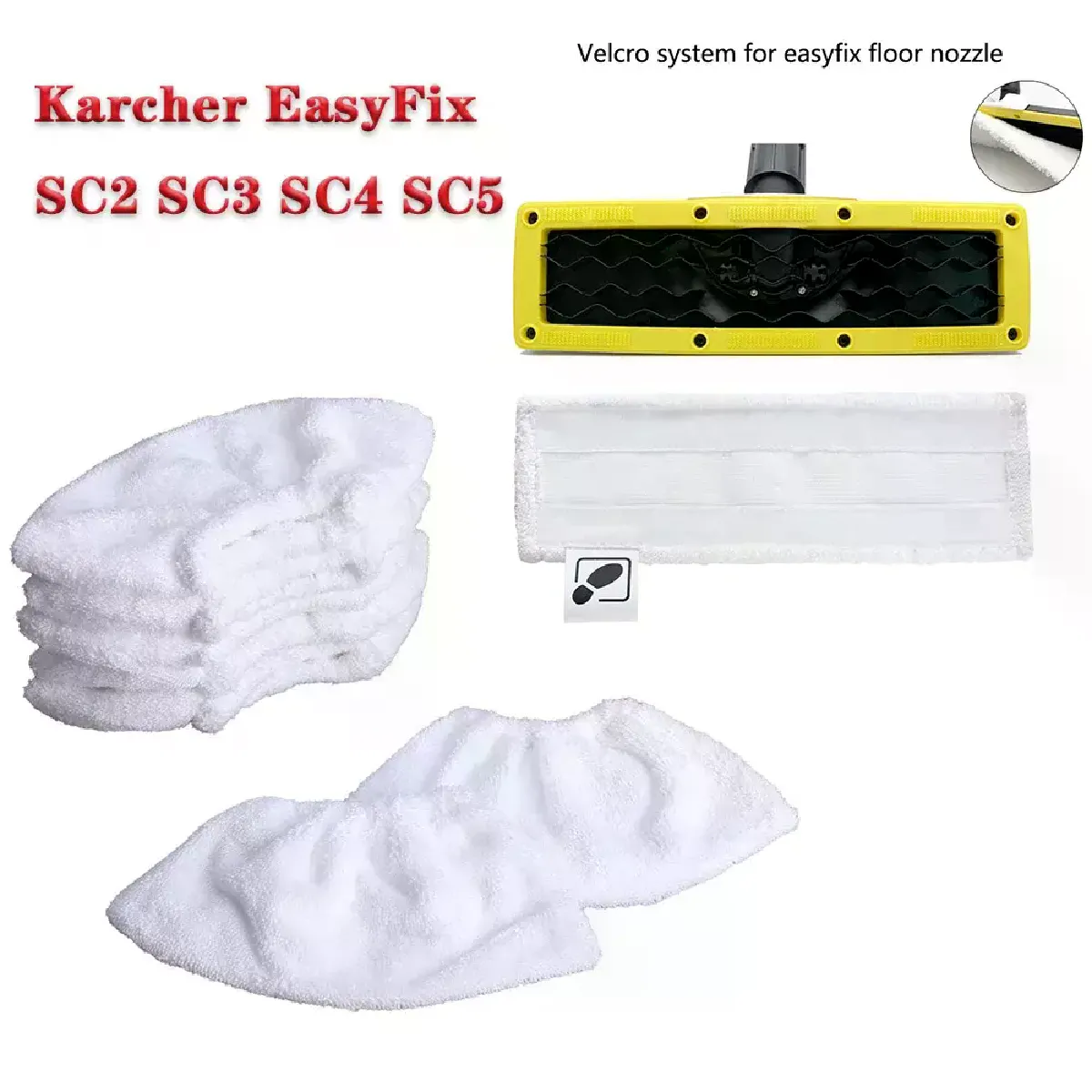 Tampon de nettoyage de rechange pour Karcher EasyFix SC2 SC3 SC4 SC5, pièces détachées