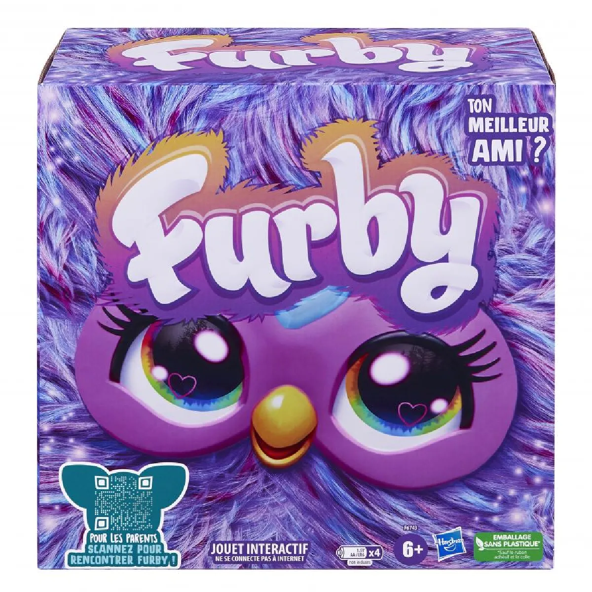 Furby violet peluche interactive