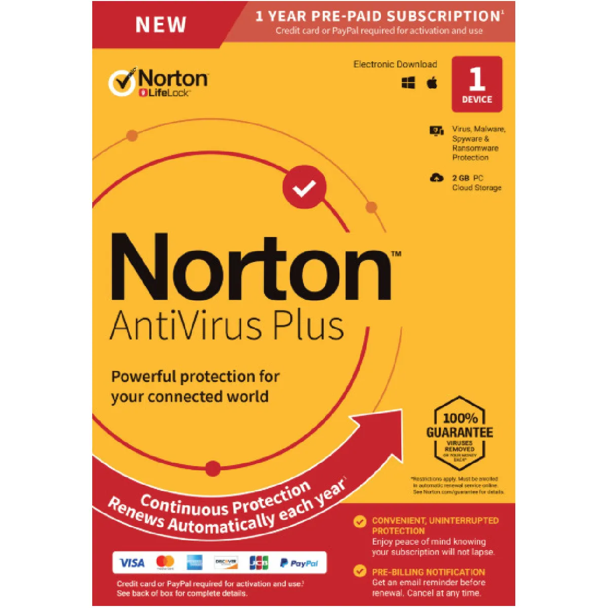 Logiciel Norton Antivirus Plus 2022 - 1 Device -