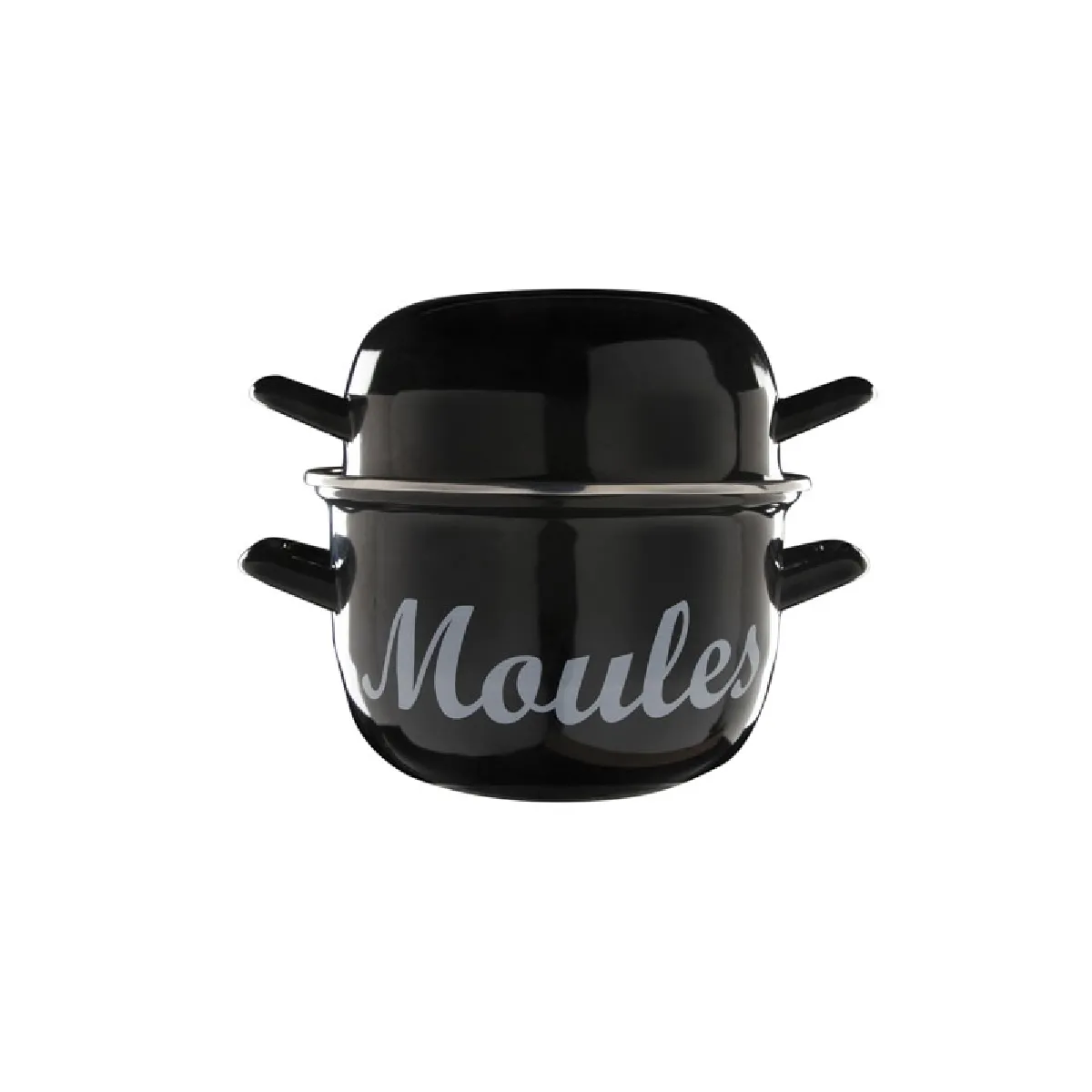 Casserole à moules - 2,8 L - Noir