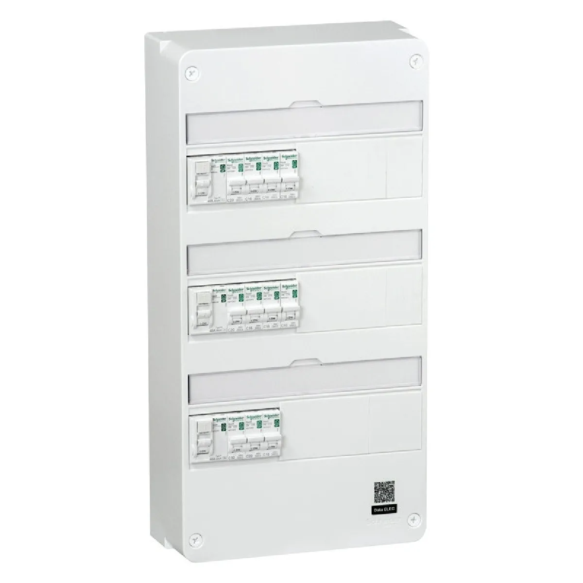 Tableau 3 rangées Resi9 Schneider Electric R9H313SP01N