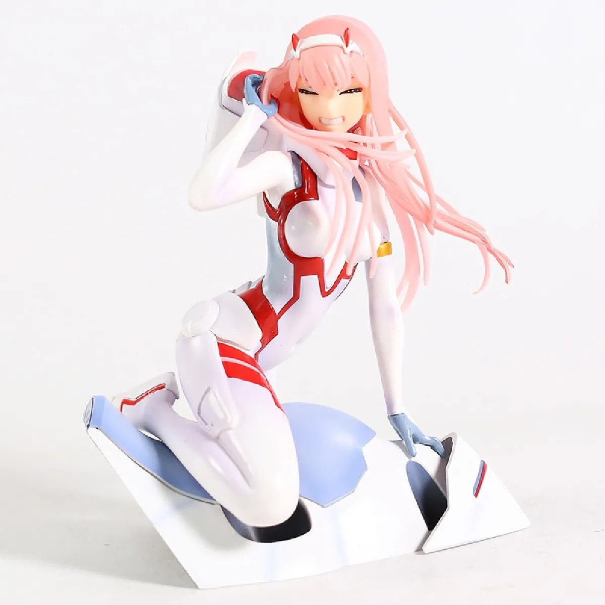 Personnages de dessin animé Cher Figurine Zéro Deux 02 Robes Blanches Sexy Fille PVC Action Numérique Jouet Collection Modèle - Action Personnages(Coloré)