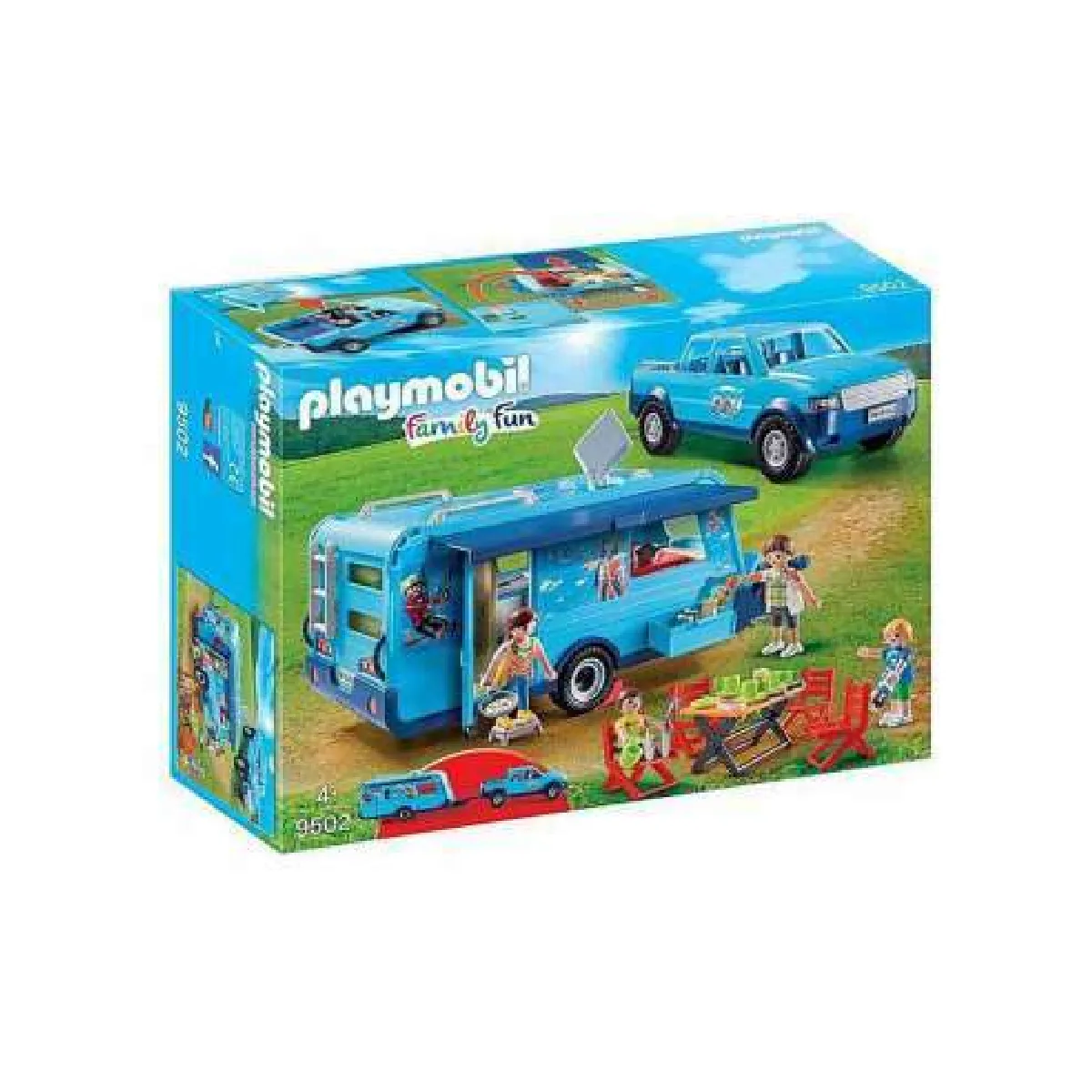 Playmobil - 9502 - Family Fun - Fun Park Pick up et Caravane