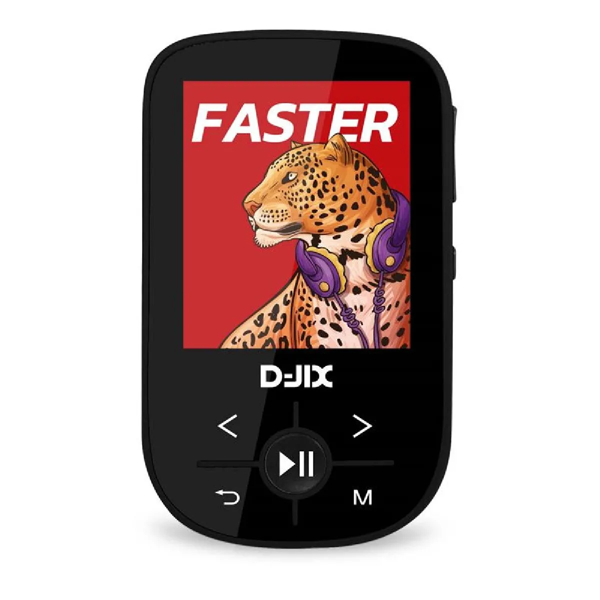 Baladeur MP4 Bluetooth Djix C100 avec clip sport 360° Noir