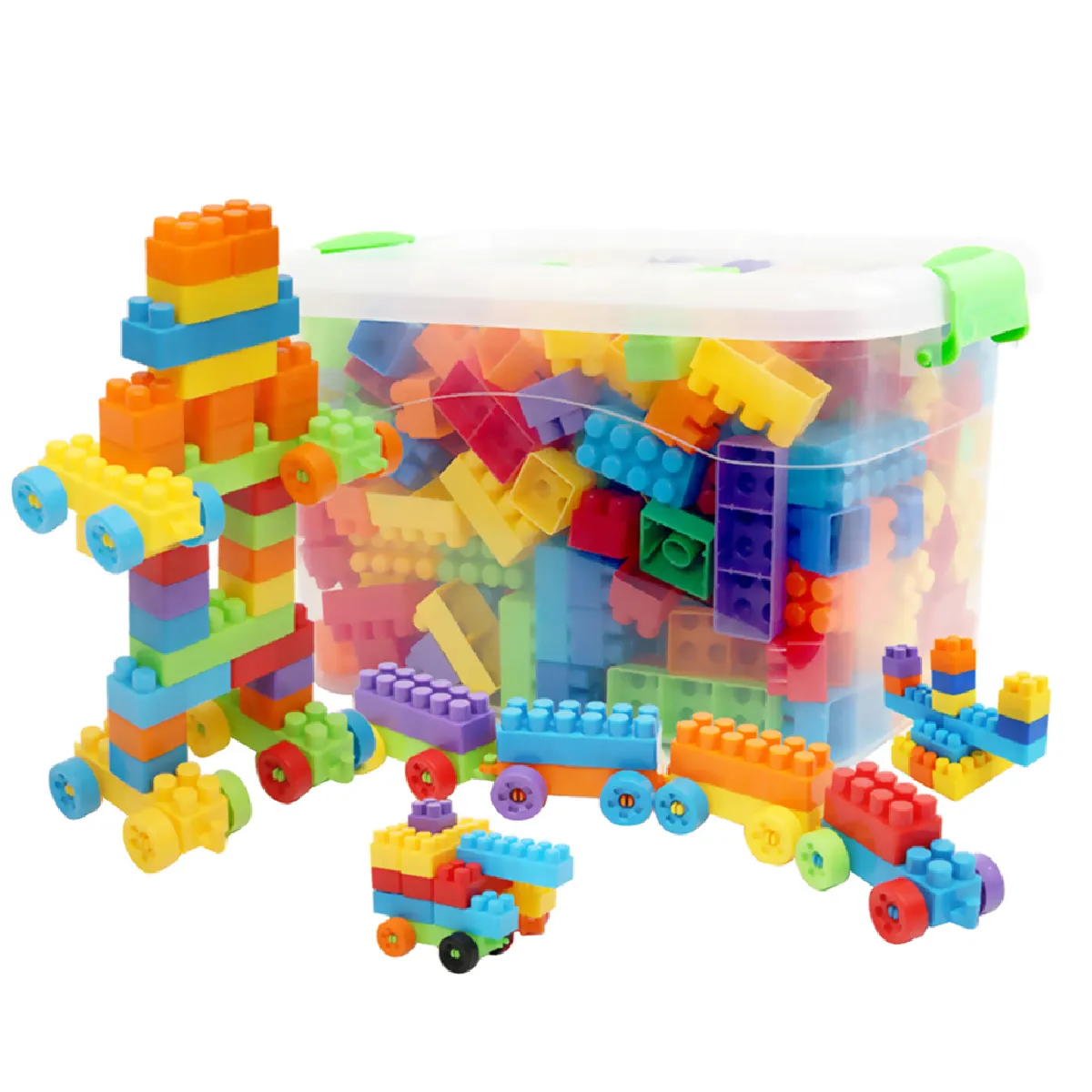 Block Puzzle Blocs construction Cubes Bois jouet