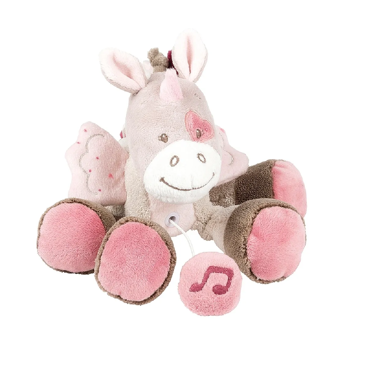 Mini peluche musicale Jade la licorne Lili, Jade & Nina - Nattou