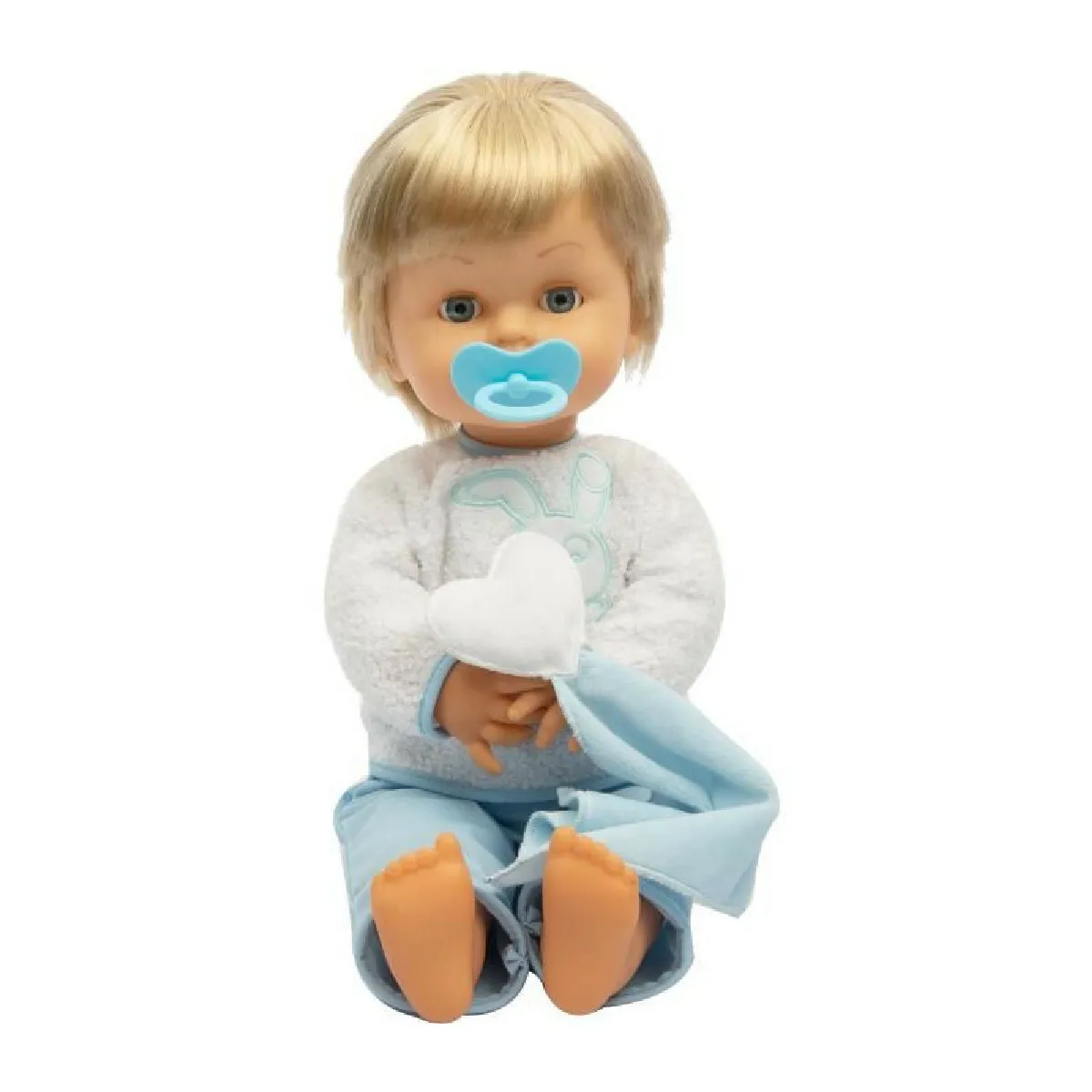 Cicciobello, Câlin Coucou, poupon 42 cm, corps souple, 1 tétine et 1 doudou, Jouet pour enfants des 2 ans, CCB99