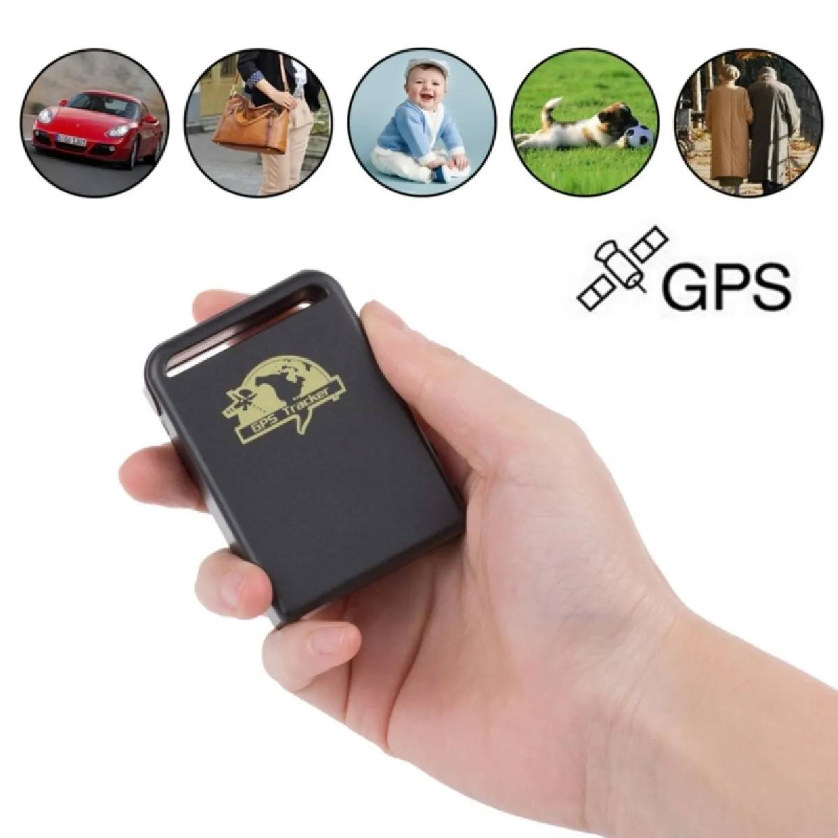 Traceur GPS pour Enfants, Voitures, Animaux, Précision GPS: 5 m GSM / GPRS / GPS Locator Véhicule Voiture Mini En Temps Réel Dispositif de Localisation En Ligne Tracker