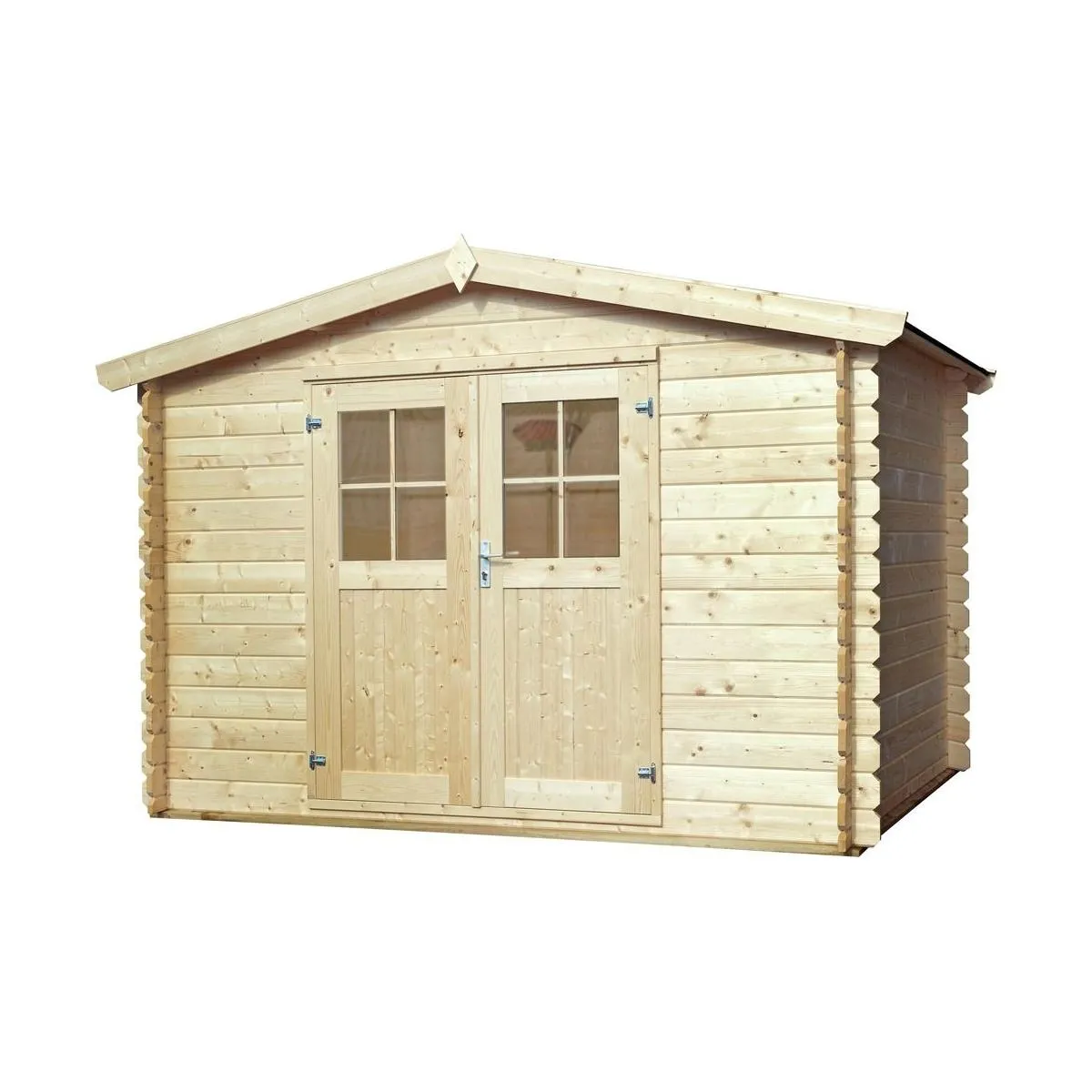 Abri de jardin en bois double pente Falun 3 x 2.5 m.