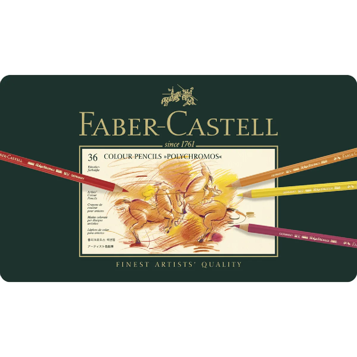 FABER-CASTELL Crayons de couleur POLYCHROMOS, étui en métal ()