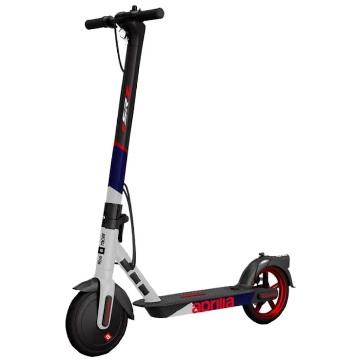 Trottinette elec Aprilia ESRZ Cadre METAL moteur 300W brushless Pneu 8.5'' Frein a disque arriere 14kg 36V/6Ah 216W Ecran 3.5"