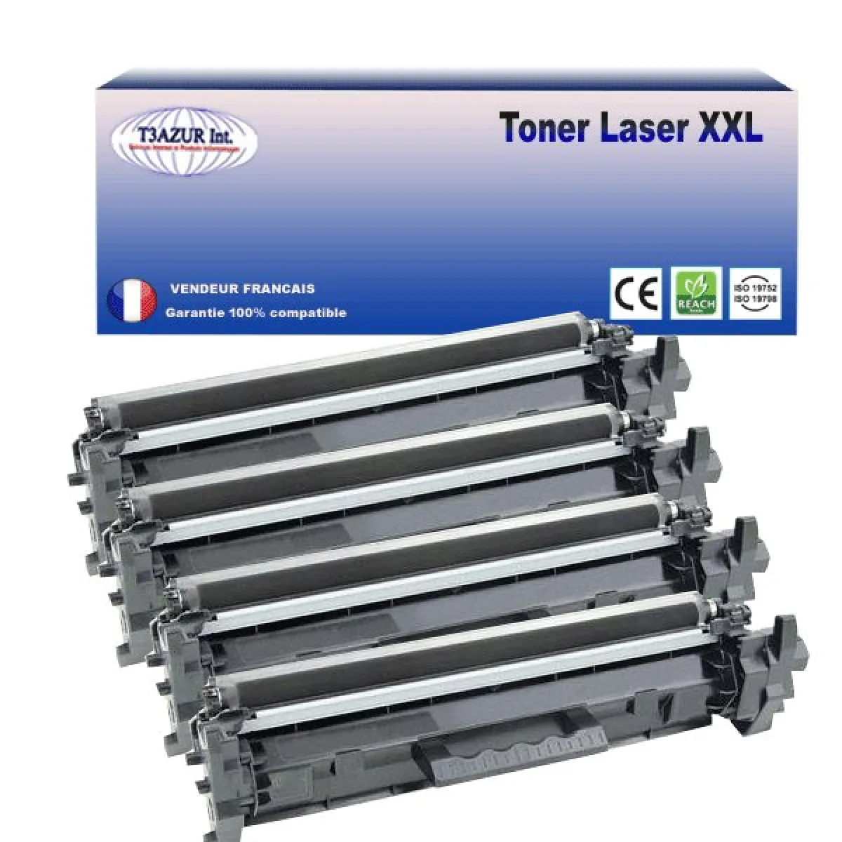 4 Toners compatibles avec HP LaserJet Pro M 102a, M 102w