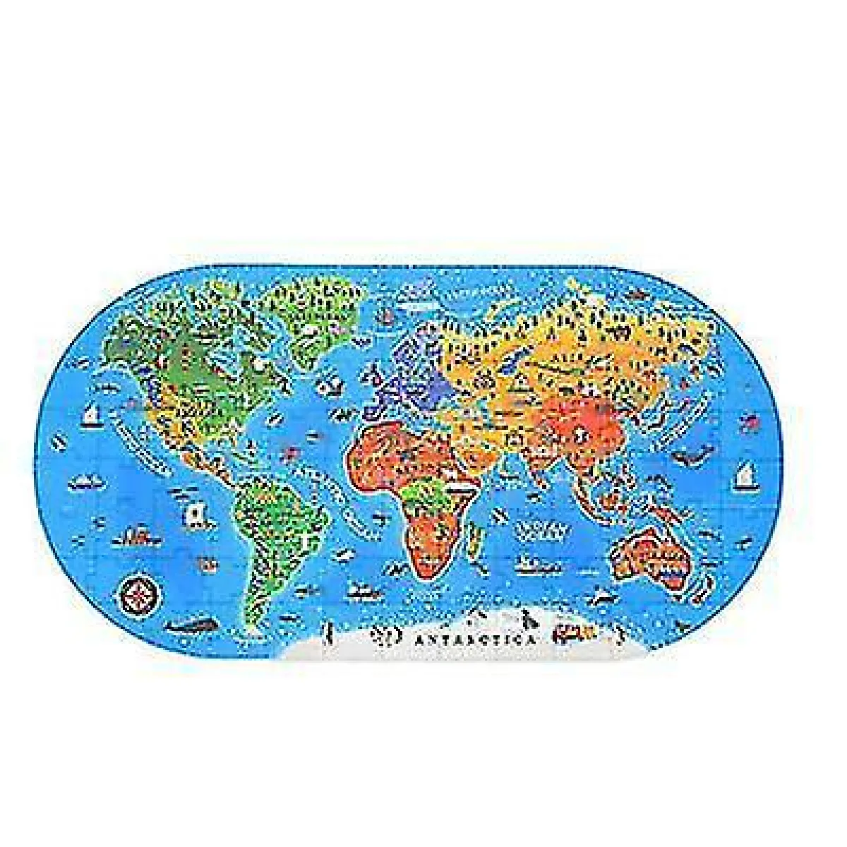 Géographie du monde initiation animaux puzzle 100pcs jouets éducatifs pour les enfants puzzle du monde