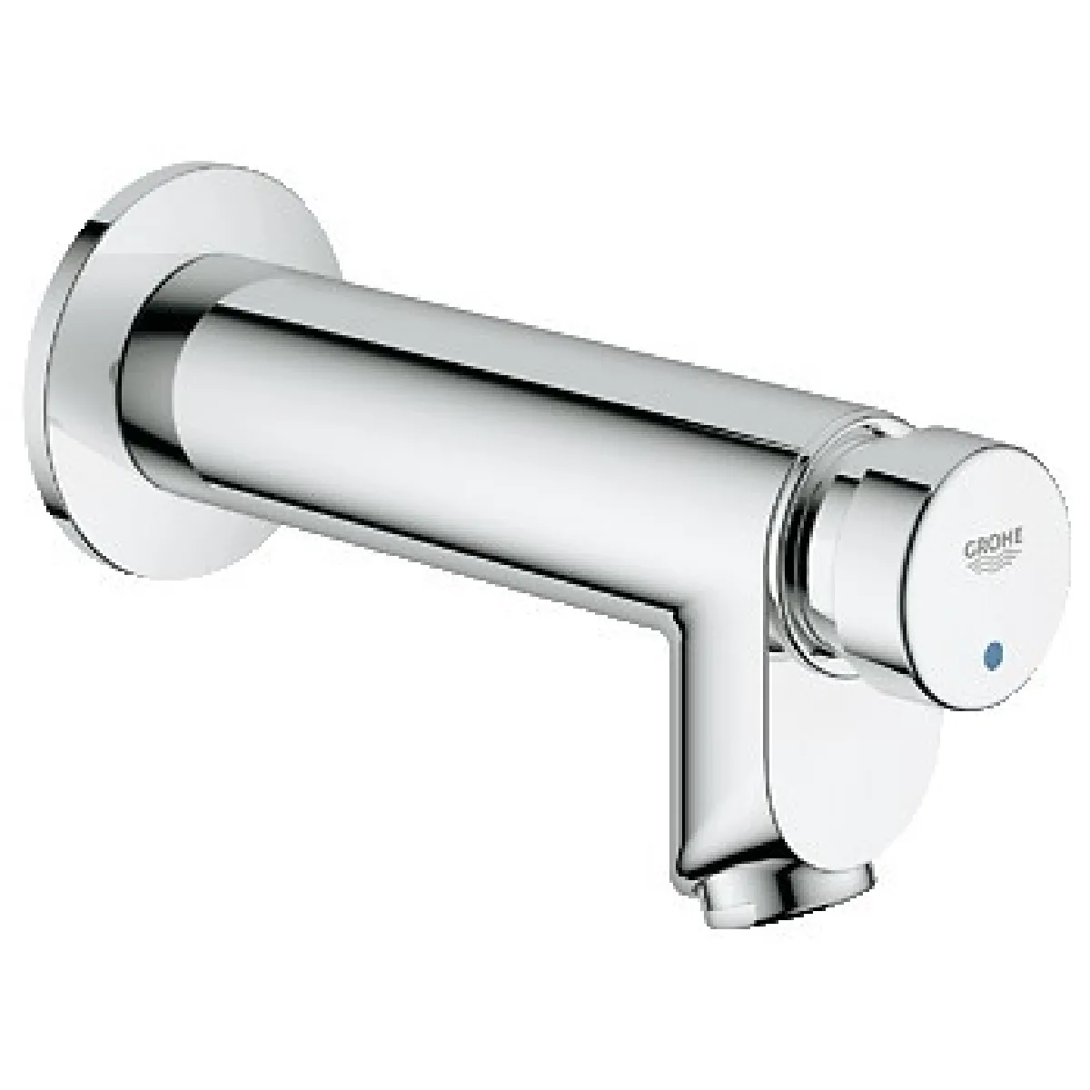 Grohe - Robinet de lavabo mural temporisé Grohe Euroeco Cosmopolitan T