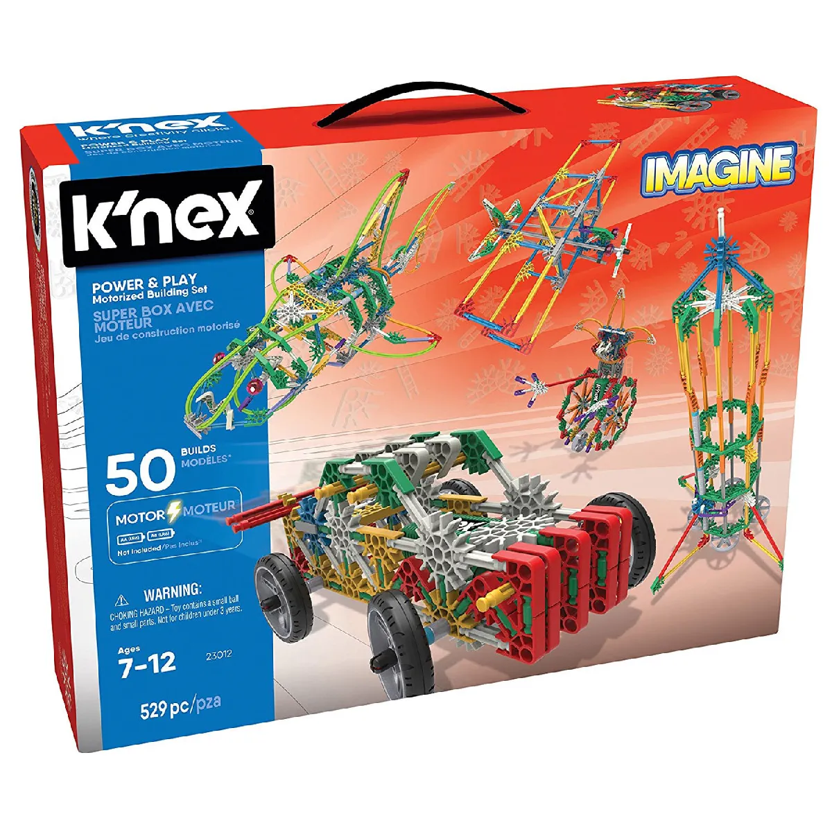 Jeu de construction motorisé Knex Imagine : Super box avec moteur