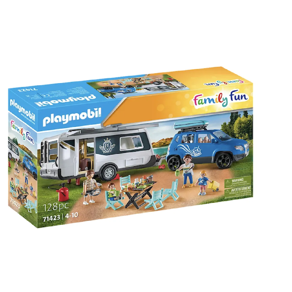 71423 famille avec voiture et caravane - family Fun