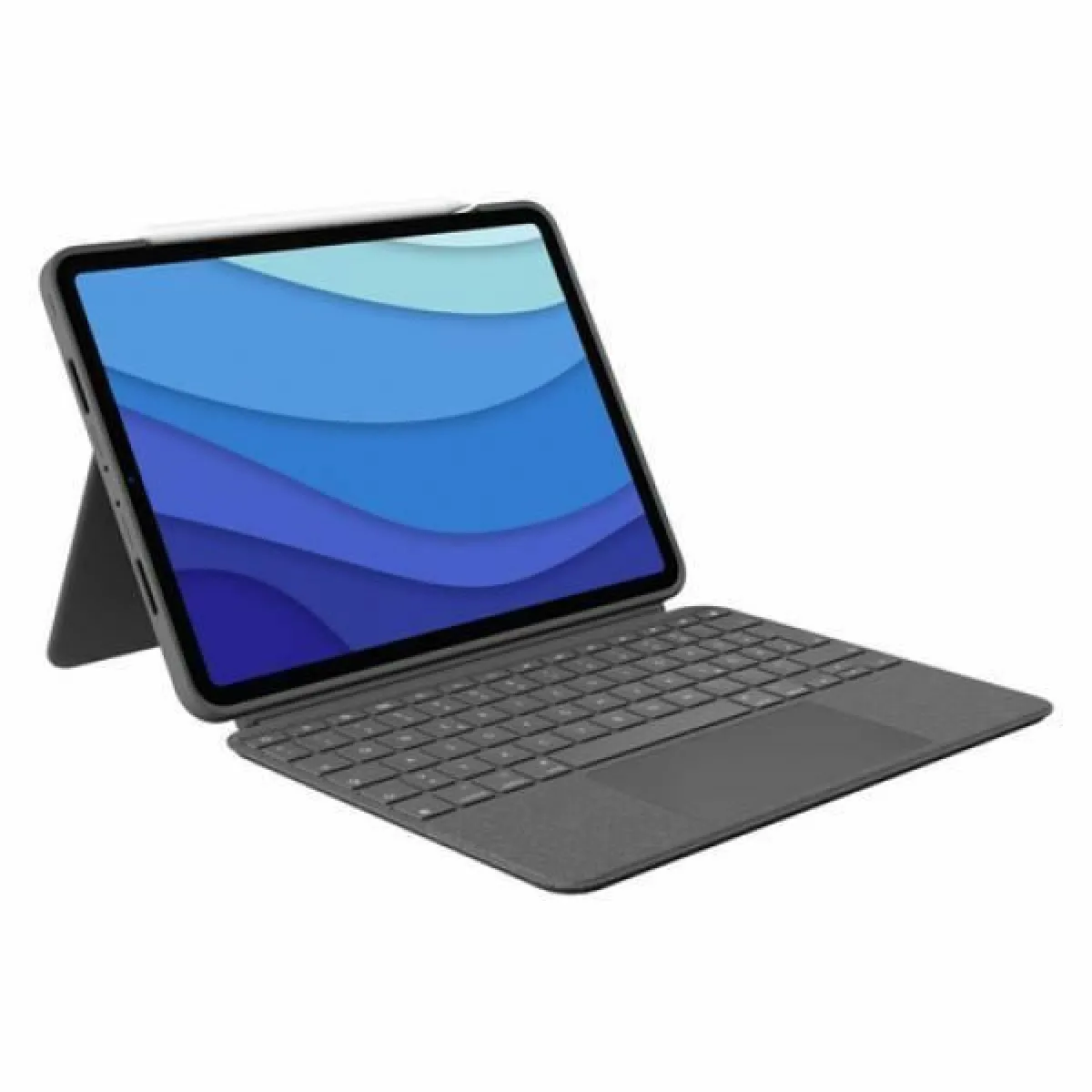 Logitech Combo Touch - Étui clavier et folio - avec pavé tactile - rétro-éclairage - Connecteur Apple Smart - QWERTZ - Allemand -