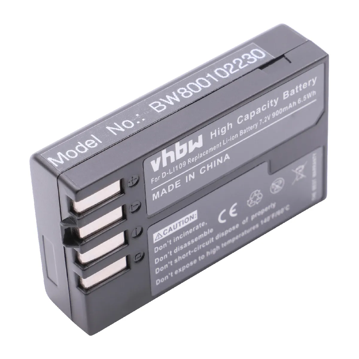 vhbw Batterie 900mAh pour appareil photo Pentax K-S2 comme D-Li109.