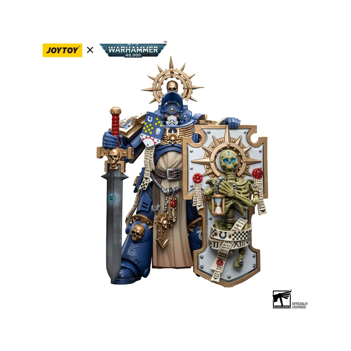 Warhammer 40k - Figurine 1/18 Ultramarines Primaris Captain with Relic Shield and Power Sword 12 cm