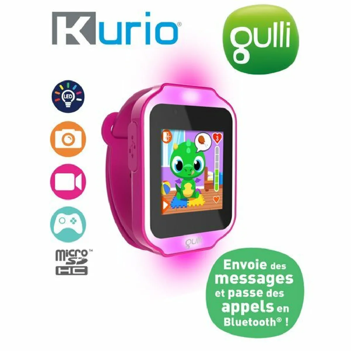 Montre interactive et lumineuse Kurio Gulli Rose