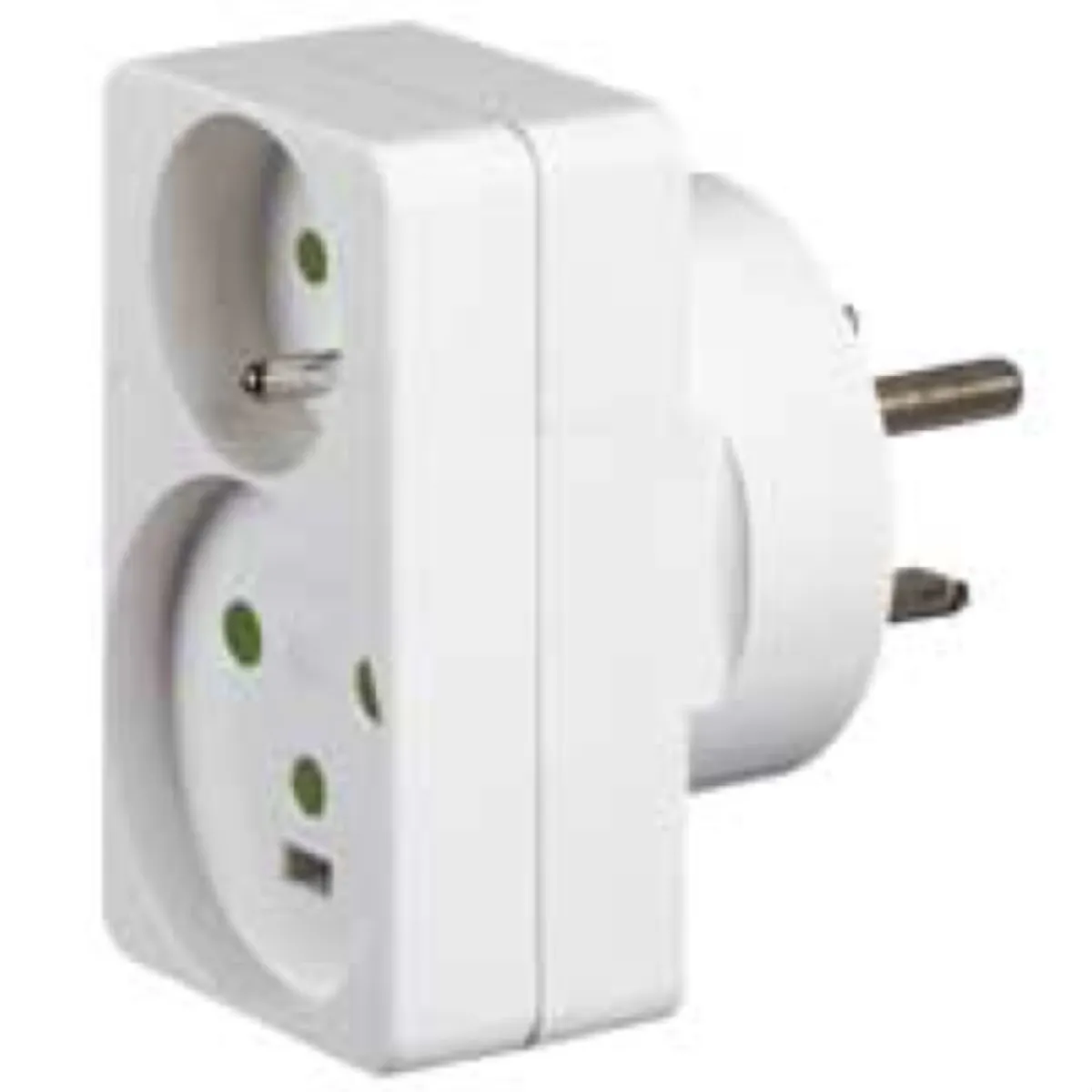 adaptateur 2p+t - 1 fiche 16a et 1 fiche 20a sur prise 32a