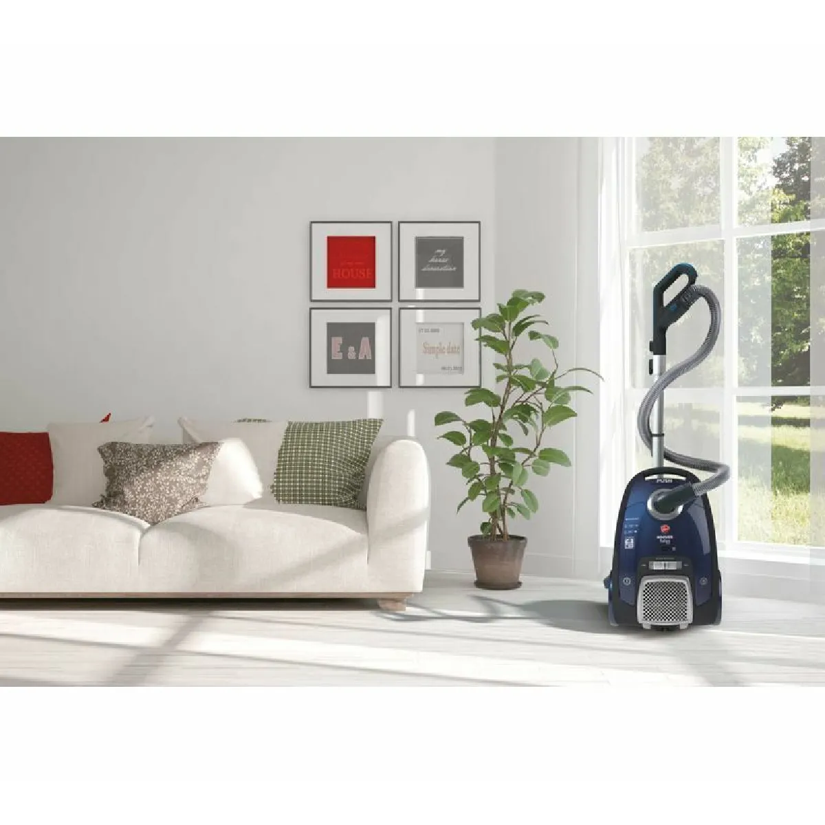 Aspirateur traîneau HOOVER TX50PET 550W Bleu nuit