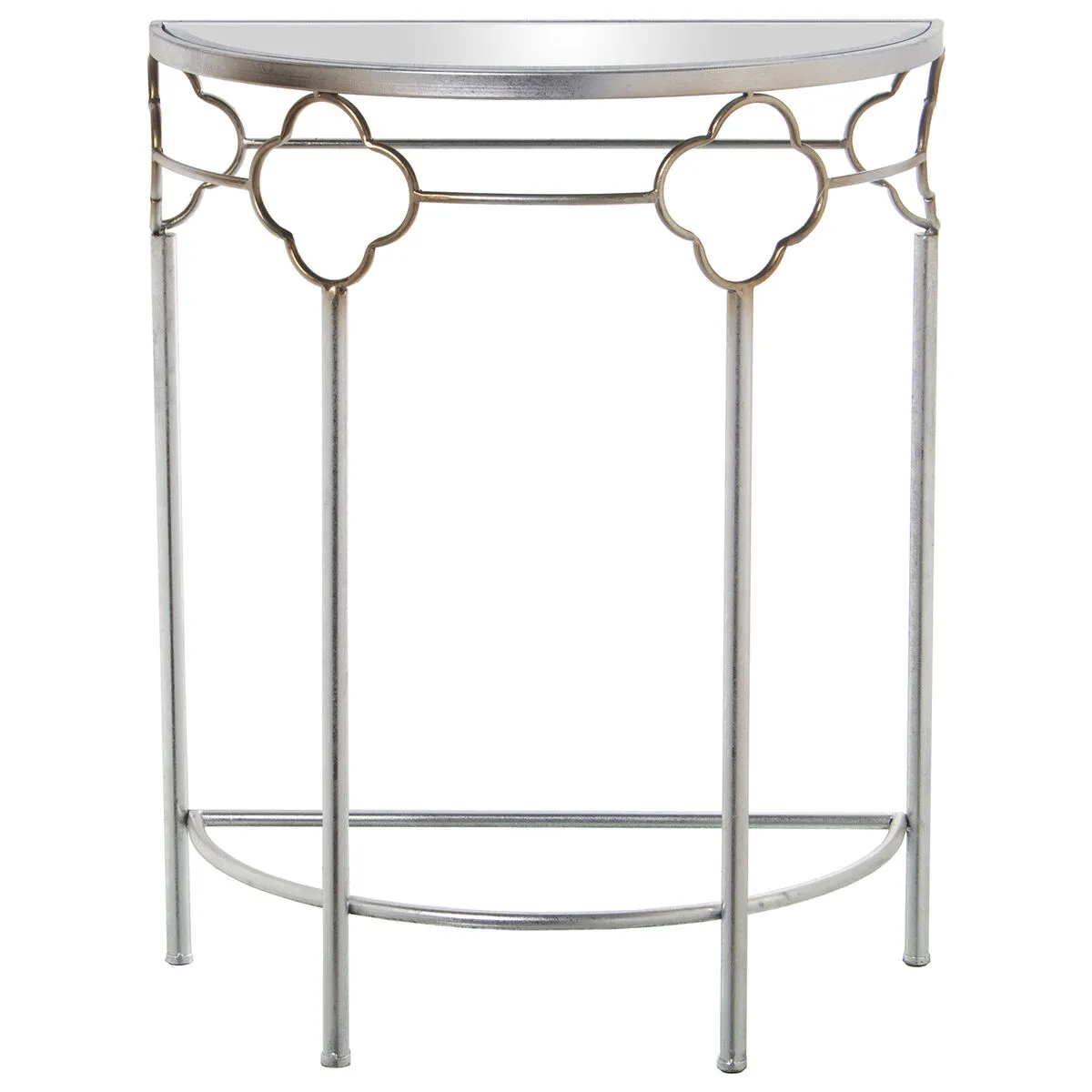 Console Alexandra House Living Transparent Argenté Métal 60 x 75 x 31 cm