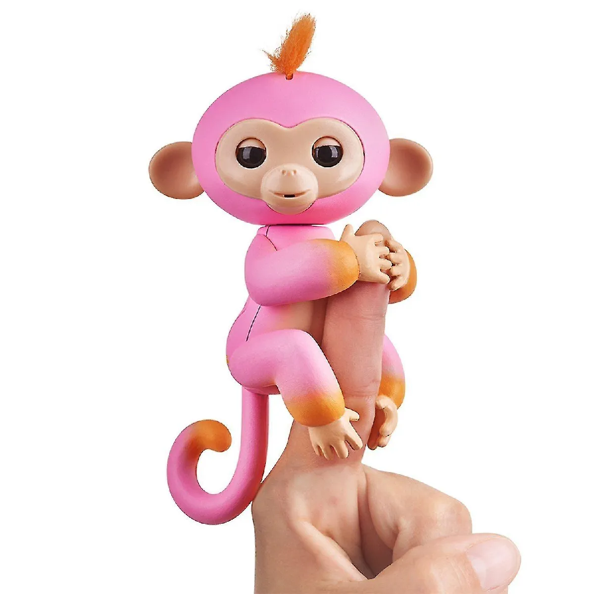 Fingerlings 2Tone singe - été (rose avec accents orange) - animal de compagnie bébé interactif - par