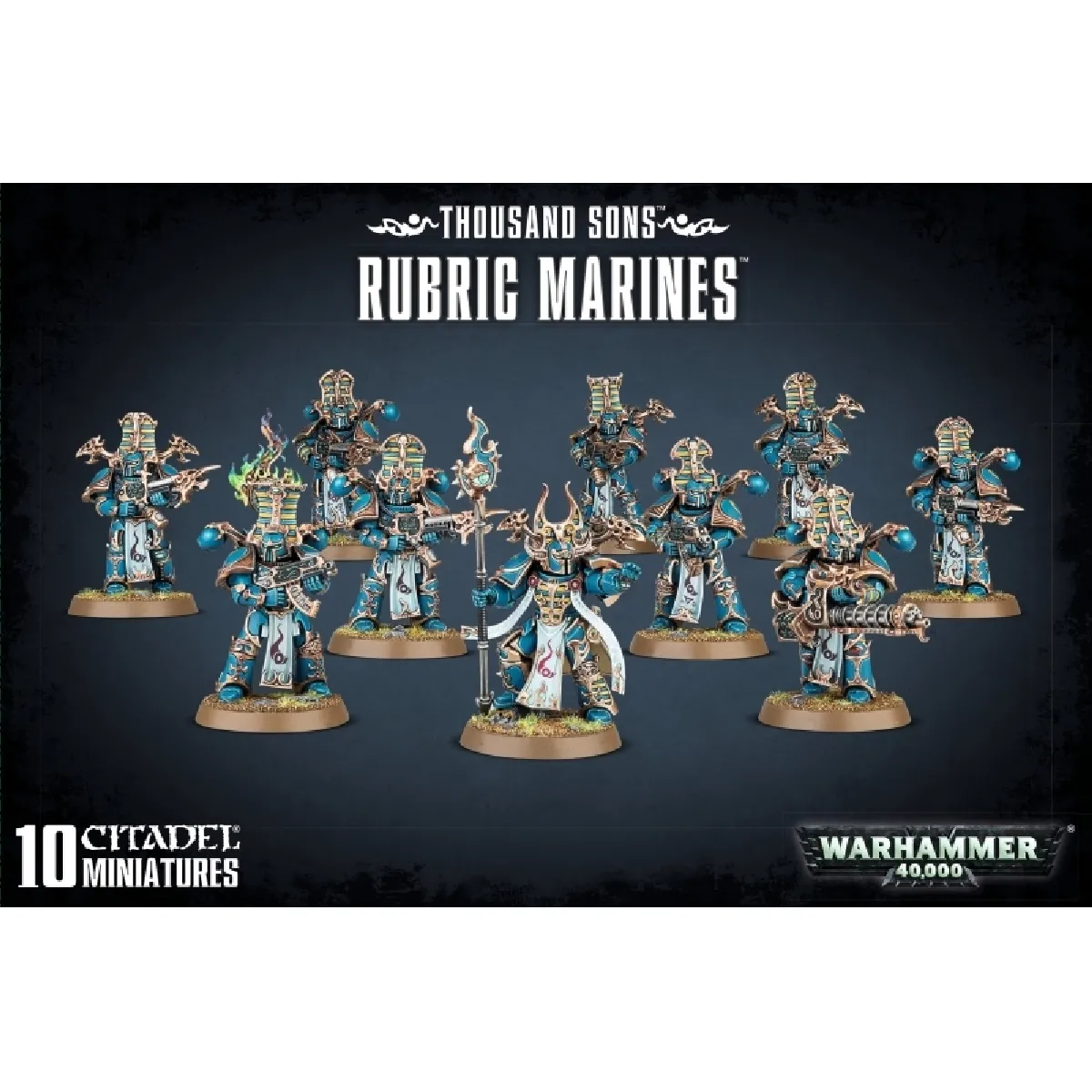 Warhammer 40k . - Thousand Sons Rubric Marines