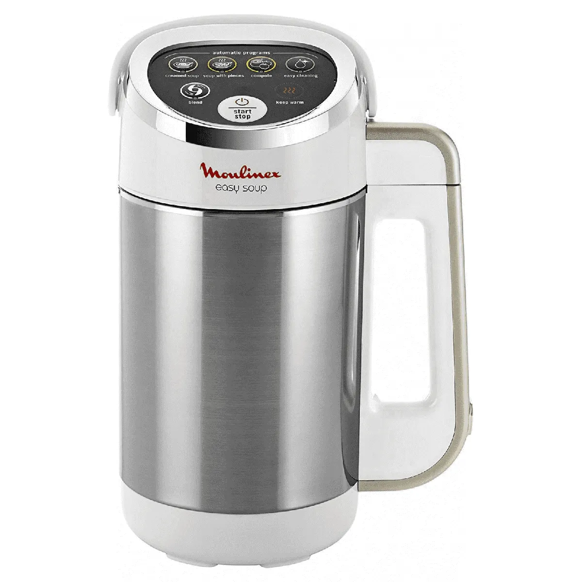 blender électrique chauffant de 1,2L 1000W blanc gris