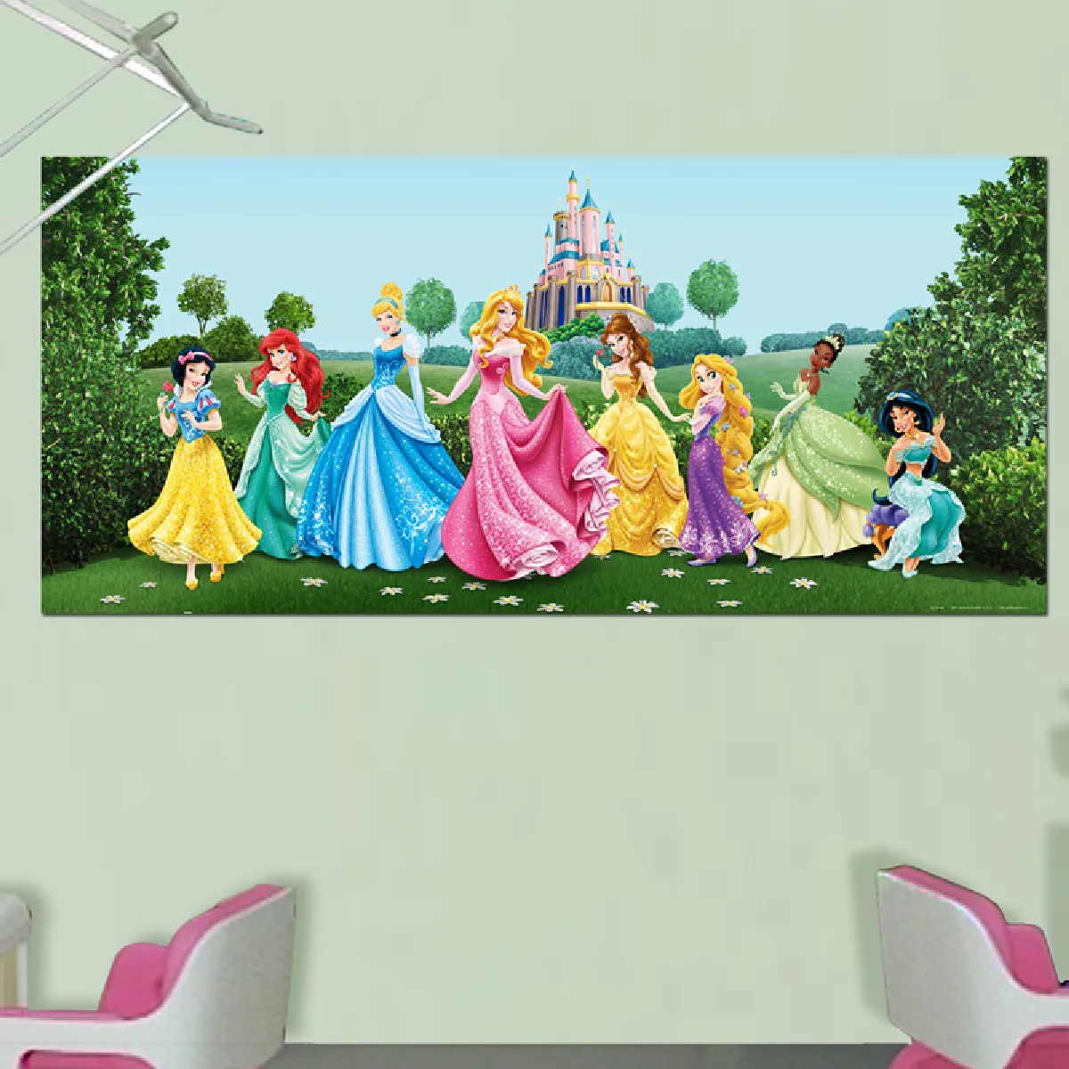 Poster géant Château et Princesses Disney 202X90 CM