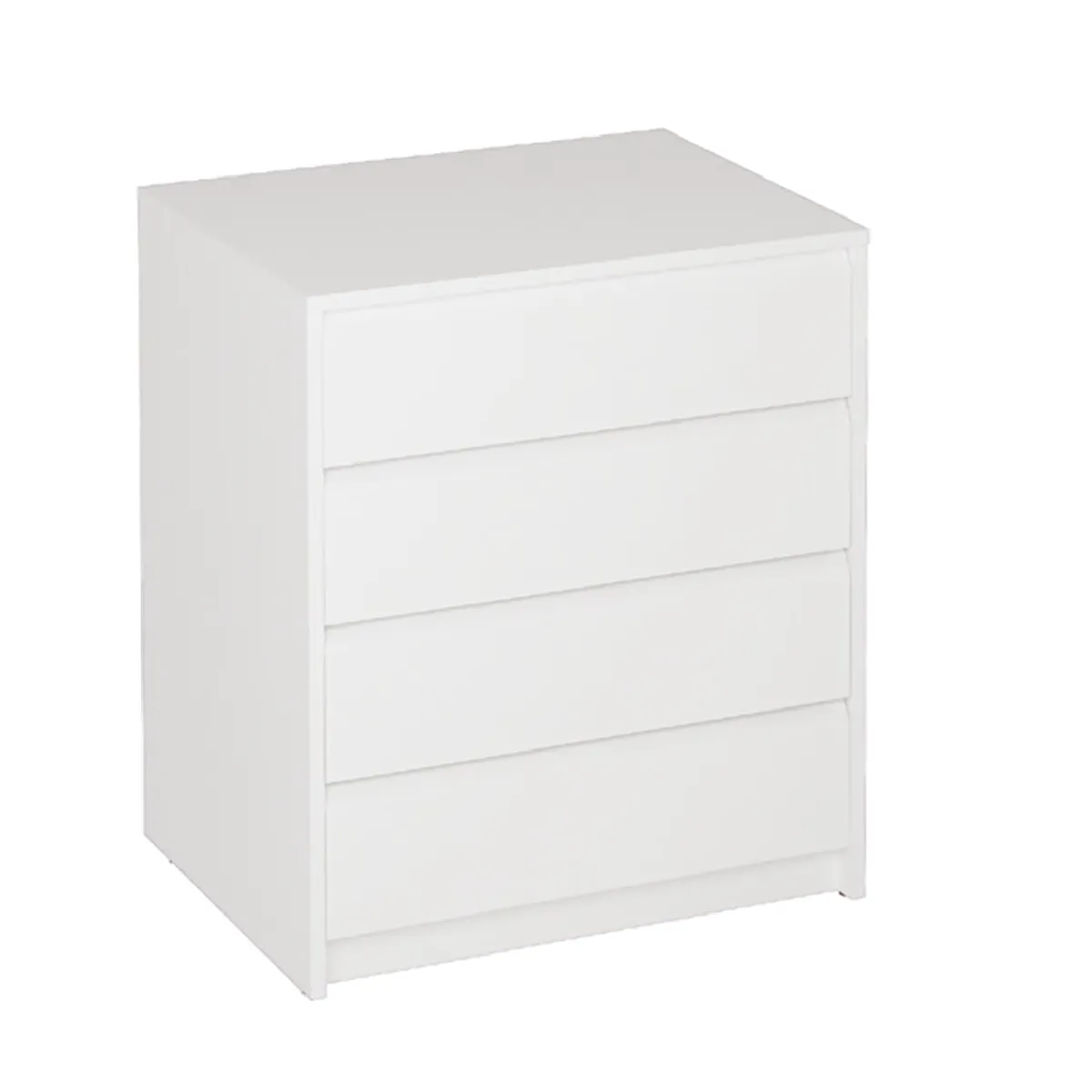 Commode Meuble de rangement coloris blanc - Longueur 60 x Hauteur 73.4 x Profondeur 45 cm