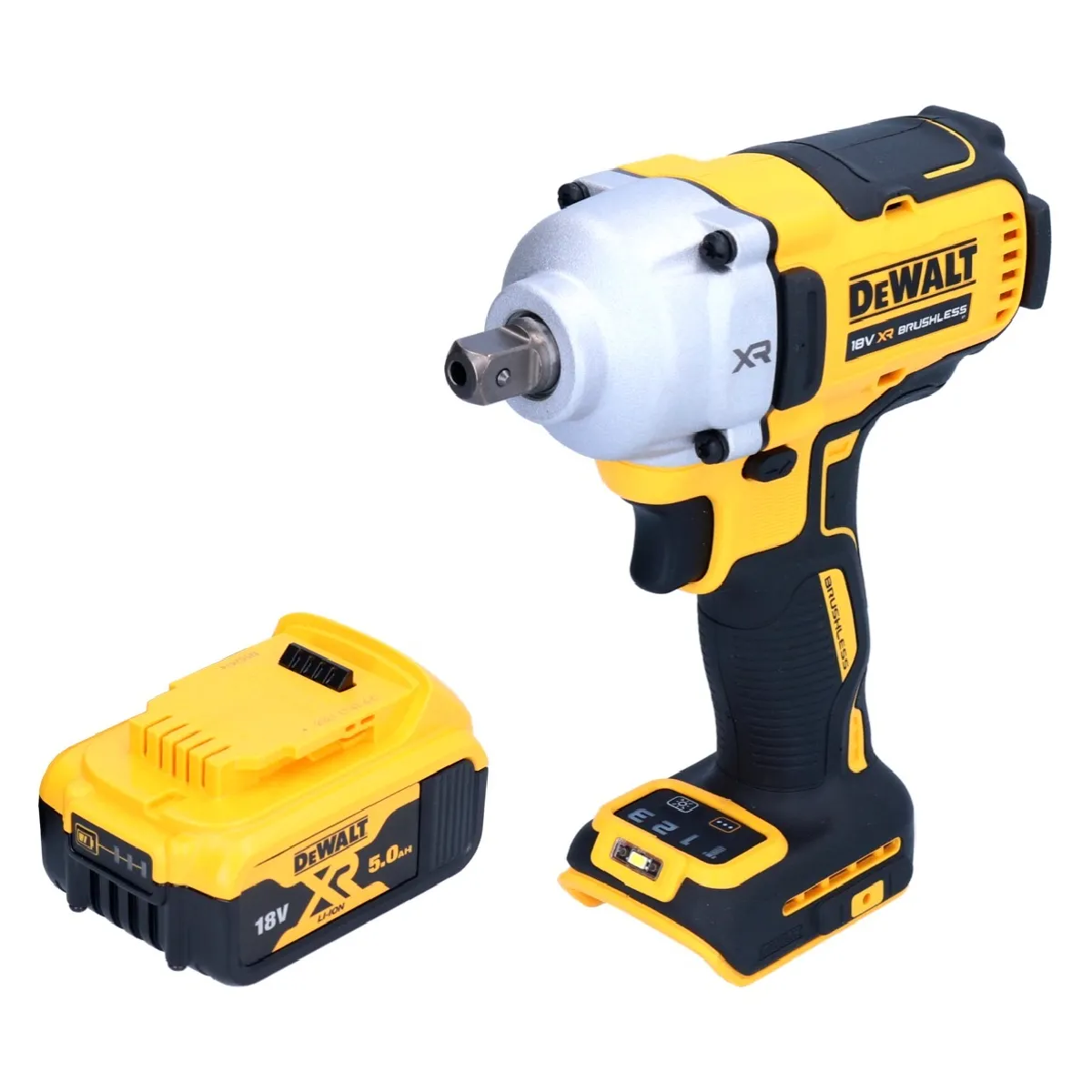 DeWalt DCF 892 N Clé à choc sans fil 18 V 812 Nm 1/2'' Brushless + 1x batterie 5,0 Ah - sans chargeur