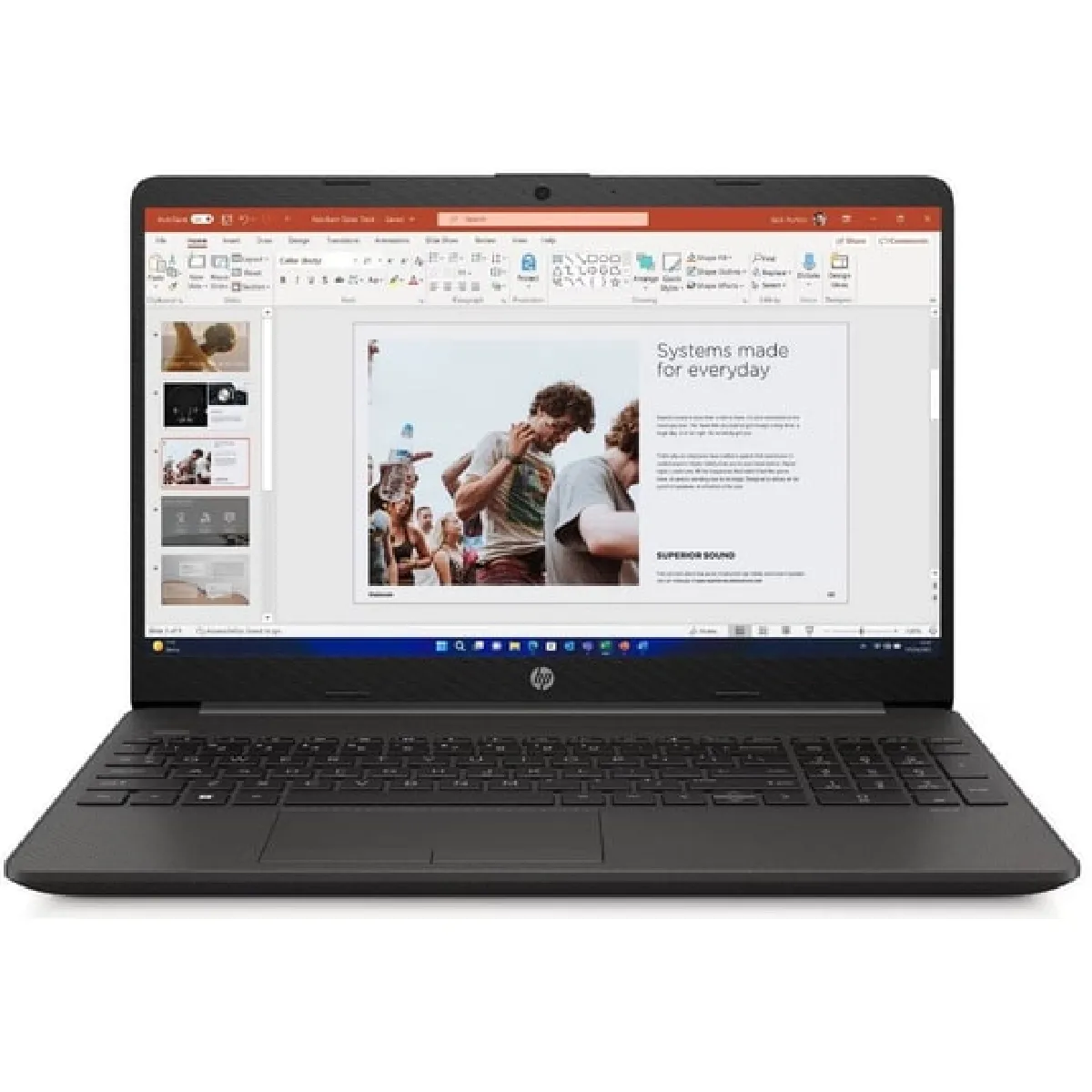 Ordinateur portable 15" HP250G9-724W8EA - Core i5/8 Go/512 Go/Win 11