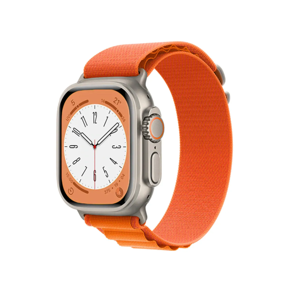 Bracelet NylonSense Alpine M (Poignet de 145mm a 190mm) pour Apple Watch Ultra - 49mm - Orange